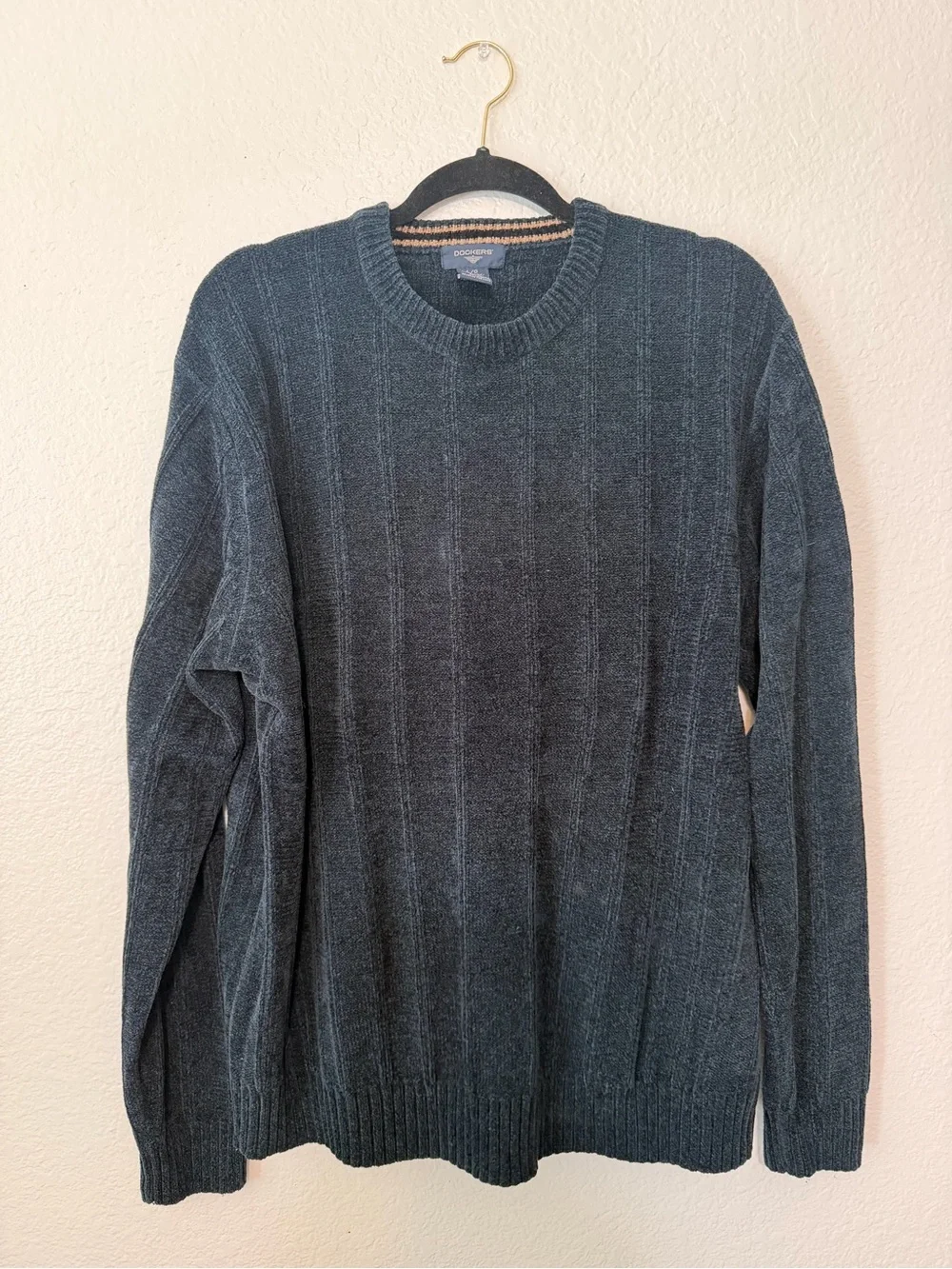 Dockers Men's Crewneck Sweater in Deep Teal